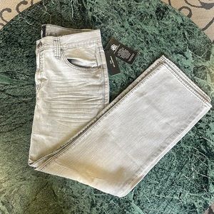 Rock & Republic Mens Neil Jeans, size 34W x 30L US mens, color grey.